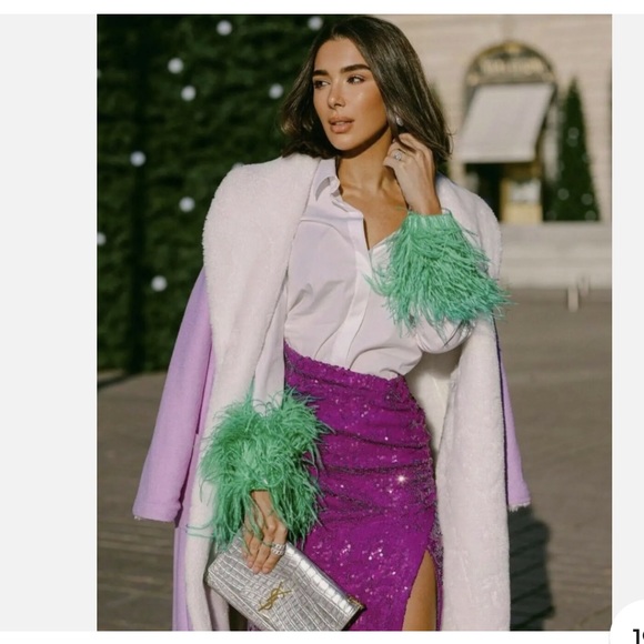 Zara purple sequin skirt - Picture 4 of 6